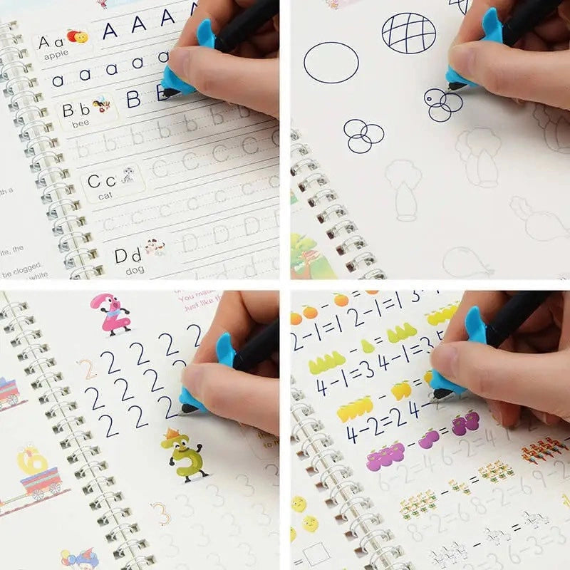 Set de 4 Libros Mágicos + Caligrafía Avanzada