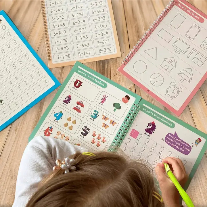 Set de 4 Libros Mágicos + Caligrafía Avanzada