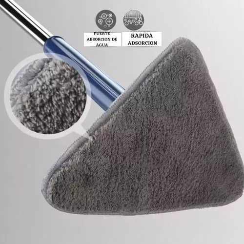 Mopa Giratoria Multi Uso Forma Triangulo / “Limpieza Inteligente sin Dolor ni Esfuerzo”