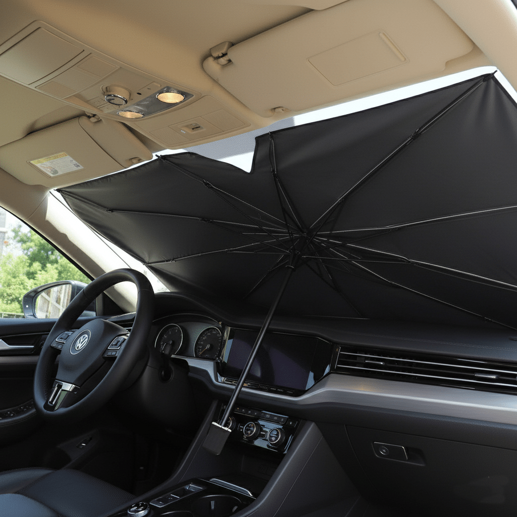 Parasol Quitasol Paraguas Parabrisas / Es el escudo perfecto contra el calor extremo / Aprovecha esta oportunidad única 50% de descuento