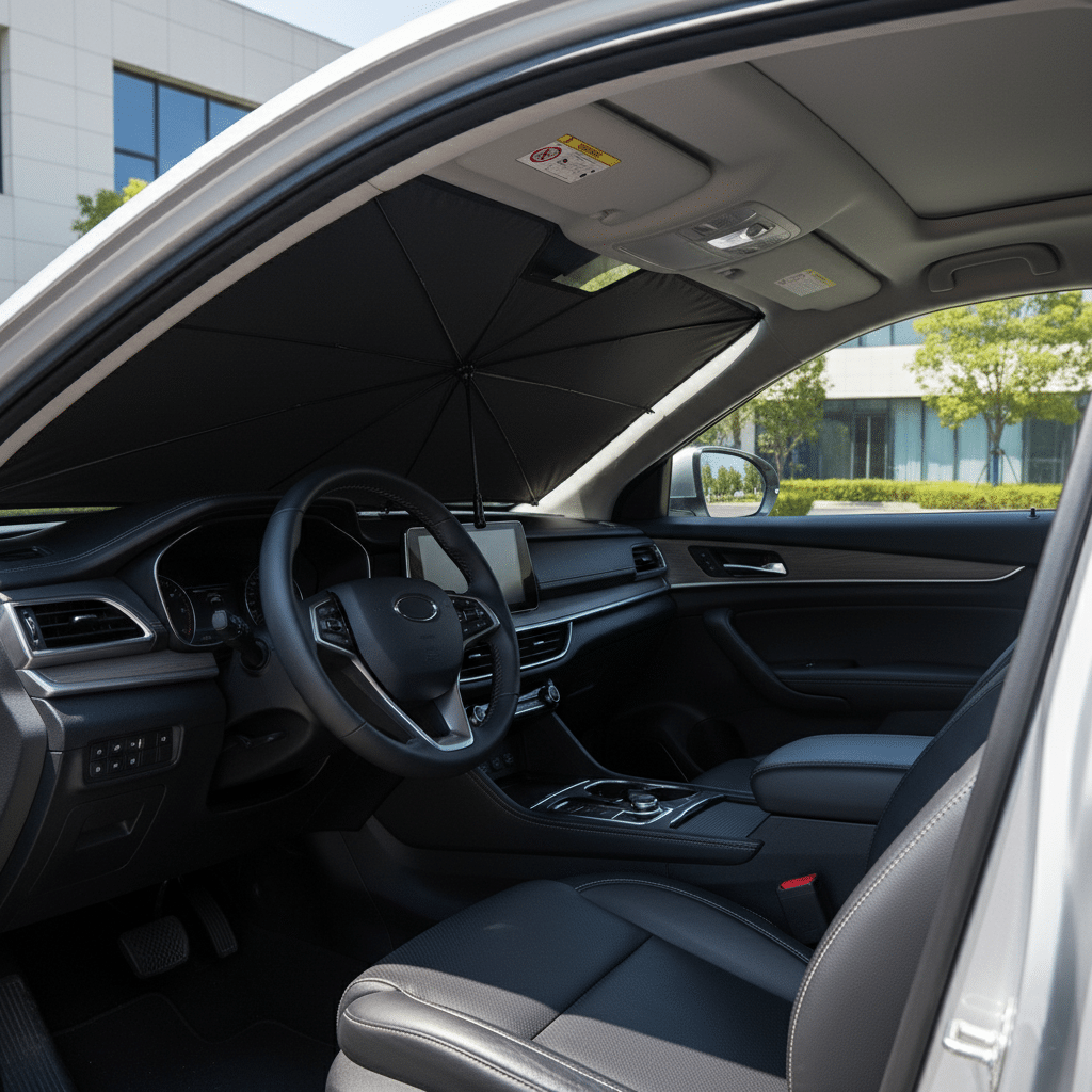 Parasol Quitasol Paraguas Parabrisas / Es el escudo perfecto contra el calor extremo / Aprovecha esta oportunidad única 50% de descuento